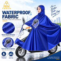 Poncho de Pluie Long Imperméable en Gros avec Capuche Couverture Complète pour Scooter, Cape de Pluie pour Déplacements Extérieurs, Fournisseur d'Usine OEM ODM Personnalisé