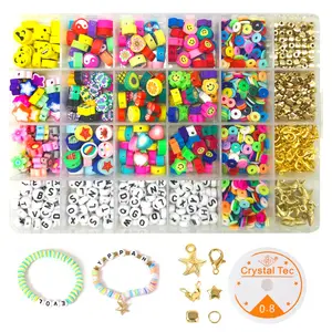 Obst DIY Kits für Kinder Lächeln Perlen für Armband Schmuck Herstellung Diy Armband Herstellung Set Perlen Armband