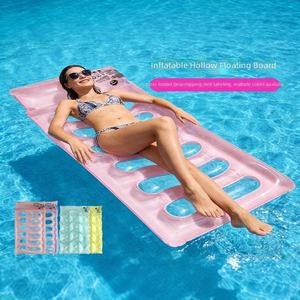 Marazual Materassino Gonfiabile Galleggiante in PVC con Fori, Lettino Galleggiante <span class=keywords><strong>per</strong></span> Acqua, Sedia a Sdraio <span class=keywords><strong>per</strong></span> <span class=keywords><strong>Piscina</strong></span> - Product Image 5
