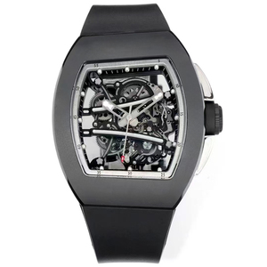 Reloj Mecánico Automático para Hombre, Diseño Icónico de Lujo, Asimétrico, con Marco Esqueletizado en Blanco y Negro, Luminoso, Resistente al Agua, Nueva Llegada 2026 - Product Image 1