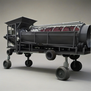 أفضل سعر شاشة متنقلة للتربة تهتز تروميل حالة جديدة شاشة طبل الأوساخ للسماد العلوي صندوق تروس المحرك الصلب للخام - Product Image 3