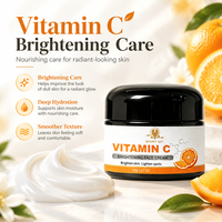 Crème hydratante pour le visage à la vitamine C, vegan, blanchissante, éclaircissante, pour une peau éclatante, marque privée