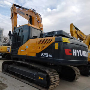 Excavadora de orugas original usada Hyundai 220-9S coreana a la venta 22 toneladas en buenas condiciones de trabajo - Product Image 4