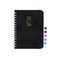 Journal à 6 anneaux en spirale A5 en cuir pour le travail du bois personnalisé avec pochette et planificateur en papier avec serrure en métal pour les femmes