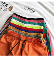 Pantalones Cortos Casuales de Verano 2026 para Hombre, Color Caramelo, Largo Medio |   Pantalones de Playa Ligeros de Secado Rápido y Corte Holgado para Deportes y Actividades al Aire Libre