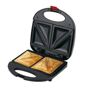 Machine à sandwichs et paninis 2 tranches en acier inoxydable 110V/220V, pour <span class=keywords><strong>fromage</strong></span> grillé, <span class=keywords><strong>thon</strong></span> fondu, omelettes, avec surface de cuisson antiadhésive - Product Image 6