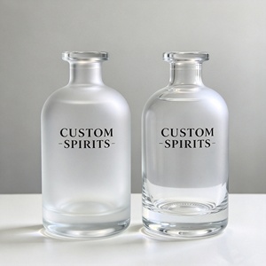 <span class=keywords><strong>Botella</strong></span> <span class=keywords><strong>de</strong></span> Vidrio Transparente <span class=keywords><strong>de</strong></span> Grado Alimenticio Pintada <span class=keywords><strong>de</strong></span> Azul, Reciclable, <span class=keywords><strong>de</strong></span> 250 ml y 500 ml, para <span class=keywords><strong>Whisky</strong></span>, Brandy y Vodka, con Tapa Personalizada - Product Image 4