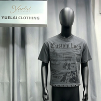 Service OEM, impression DGT personnalisée de haute qualité, streetwear, t-shirt ample en coton 100% vintage décontracté pour hommes