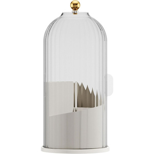 Modern Eco-Friendly Rotating Makeup Brush Organizer Bird Cage for Jewels Glasses Dust-Proof Lipstick <b>Storage</b> Injection - Product Image 4