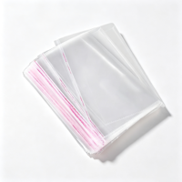 Sacs en plastique transparent OPP en gros avec fermeture adhésive personnalisée pour vêtements et emballages cadeaux