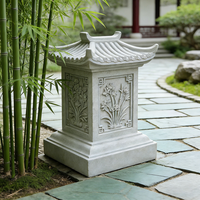 Lanternes chinoises en polyrésine faites à la main et peintes à la main, articles décoratifs pour jardin japonais à paysage sec, livraison directe