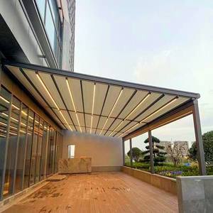 <span class=keywords><strong>Toldo</strong></span> Telescópico Eléctrico para Exteriores, para Patio, Terraza, Balcón, Techo Pequeño, Plegable, Impermeable - Product Image 2