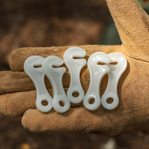 Hebillas de cuerda luminosas para exteriores, 63x7mm, de plástico blanco, a prueba de viento, antideslizantes, placas de ajuste para cuerdas de sujeción de lona - Product Image 1