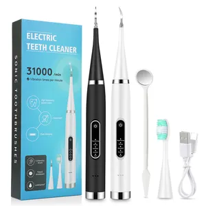 High Frequency Vibration Electric Dental Scaler Sonic Stains Tartar Plaque Removal Tooth Cleaner Calculus Remover