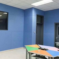 Vente en gros Panneau d'absorption acoustique en fibre de polyester Maternelle Cinéma KTV Isolation murale Panneaux acoustiques en coton Insonorisés