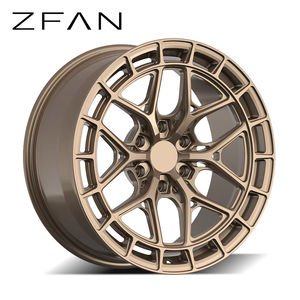 Jantes en alliage ZFAN 20 pouces 5x130 6x139.7 forgées en aluminium 6061-T6 bronze, à motif maillé, avec système Beadlock, tout-terrain <span class=keywords><strong>4x4</strong></span>, pour Hilux <span class=keywords><strong>G</strong></span>-Class - Product Image 1