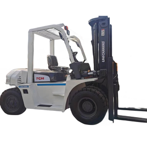 Le Japon a importé de la peinture originale mini chariot élévateur d'occasion TCM FD60 6 tonnes en bon état pour la vente de machines de construction en stock - Product Image 1