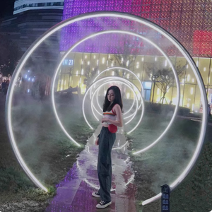Thương mại trong nhà ngoài trời Vườn cảnh quan Đạo cụ PE kim loại nước Mist Arch cho Giáng sinh trường đám cưới cho Mall công viên trang trí - Product Image 5