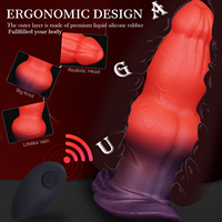 6 Zoll 10 Vibrationsmodi Stoßender Weicher Silikon Alien Dog Knot Realistischer Dildo Vibrator