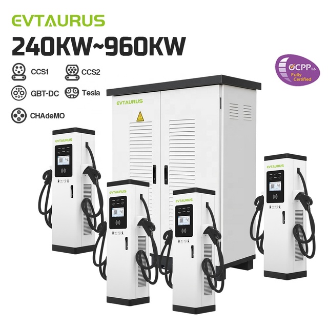 2026 High Power New 240-960KW 500kw Ev Charger CCS2 CCS1 NACS GBT Fast DC Split Type EV Charging Station for Commercial Use