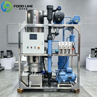 Machine à glace en tubes 1 tonne monophasée, machine à glace en tubes 5 tonnes compacte, machine à glace en tubes automatique 1 tonne