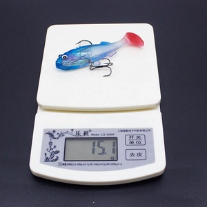 Howell BQY 03 OEM 75mm 3in 15g Appât souple artificiel en forme de poisson 5 couleurs Sea Bass Jig Head Hook T-Tail Factory PVC pour River Lake - Product Image 3