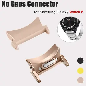 Connecteur pour Samsung <span class=keywords><strong>Galaxy</strong></span> Watch 6 5 4 Adaptateur en acier inoxydable <span class=keywords><strong>Galaxy</strong></span> Watch6 <span class=keywords><strong>Classic</strong></span> 47mm 43mm 42 <span class=keywords><strong>46mm</strong></span> Quick Fit - Product Image 3