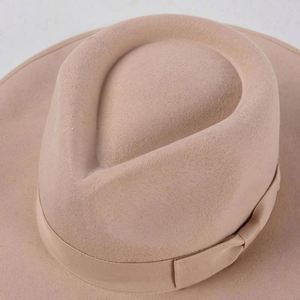 Sombrero Fedora Unisex 100% Lana al por Mayor con Ala Ancha para Uso Casual y de Negocios al Aire Libre - Product Image 2