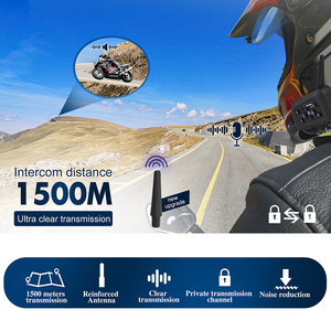 Auriculares para Motocicleta V6, Sonido Estéreo de Alta Calidad, <span class=keywords><strong>Kit</strong></span> Inalámbrico <span class=keywords><strong>Manos</strong></span> <span class=keywords><strong>Libres</strong></span>, Resistentes al Agua, Batería de 850 mAh, Larga Duración de Reproducción, Auriculares TWS - Product Image 4