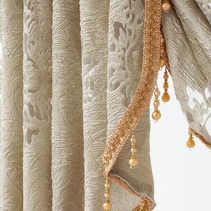 Phong cách Châu Âu rỗng Rèm valance với hạt, sang trọng valance thích hợp cho trang trí cửa sổ biệt thự - Product Image 3