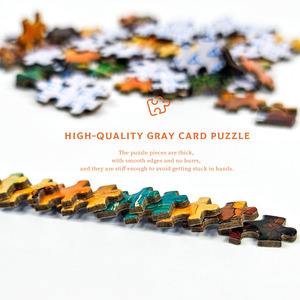 Puzzle en carton personnalisé, impression Heidelberg, finition brillante, revêtement huileux, épaisseur réglable, découpe sur mesure, respectueux de l'environnement - Product Image 4