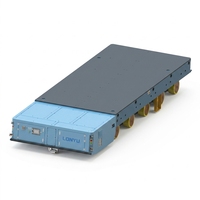 Robot AGV intelligent OEM à suspension hydraulique de 300 tonnes, avec évitement d'obstacles laser IP65 et batterie LiFePO4, pour moules en acier