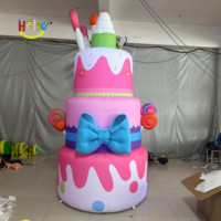 Gros Incroyable Beau Gâteau Gonflable Géant Pour La Décoration De Fête D'anniversaire