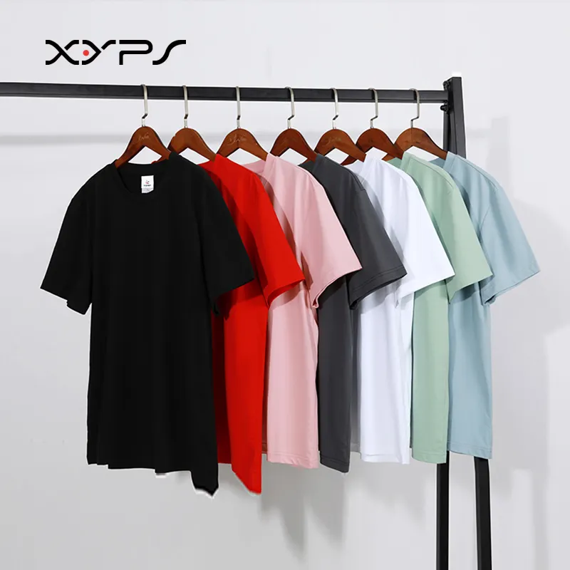 Wholesale High Quality Custom Tshirt Cotton Men's Women's T-shirts Plain Blank T shirt With Printed Logo 1017