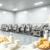 Petite machine de traitement du lait pour la production de yaourt et de crème glacée, ligne de production laitière