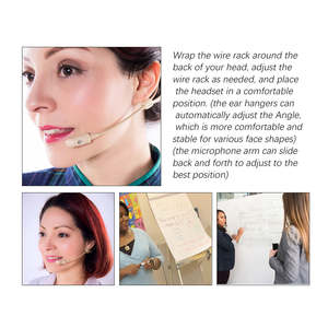 Micrófonos de auriculares profesionales Conector XLR Profesores Etapa Conferencia Amplificador de <span class=keywords><strong>voz</strong></span> portátil <span class=keywords><strong>Microfonos</strong></span> invisibles - Product Image 4