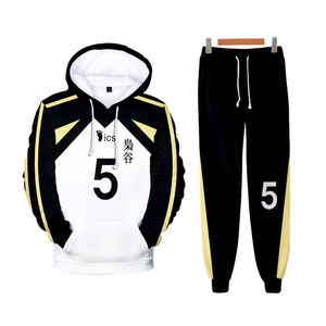 Gerenal Basic Anime Hoodie and Jogge Set Wholesale Tracksuit Set Dropshipping Unisex Two Piece Set Training - Product Image 3