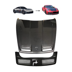 Capó de Fibra de Carbono Estilo <span class=keywords><strong>TKT</strong></span> de la Mejor Calidad para Porsche 911 992 Carrera <span class=keywords><strong>4</strong></span> 4S Turbo S 2020-2025, Cubierta de Capó Ventilada - Product Image 1