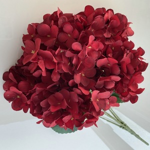 Pedales coloridos de 480 al por mayor, flores artificiales de Hortensia de cabeza grande, flores de plástico, decoración de boda y hogar, venta al por mayor de La LU-020 - Product Image 4