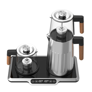Hotsy 2.7L Acero inoxidable Control digital Hervidores de agua de vidrio Juego turco Red <span class=keywords><strong>Caler</strong></span> Tea Maker Samovar - Product Image 2