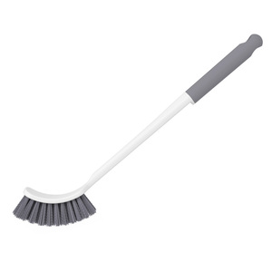 Cepillo de inodoro duradero con mango largo y forma sólida, herramienta de limpieza de plástico para inodoros tipo squat - Product Image 1