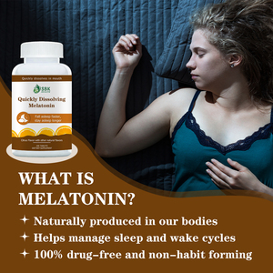 High Quality Quickly Dissolving Melatonin Tablets with Melatonin Wake Up Refreshed Promotes Sleep <b>Supplement</b> - Product Image 4