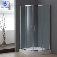 KMRY ark alüminyum çerçeve taşınabilir köşe eğrisi cam slayt banyo duş kabini odası kabini