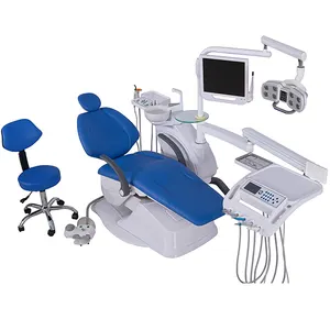 CE approved Hydraulic Dental unit with ceramic rotatable spitton luxury dental chair