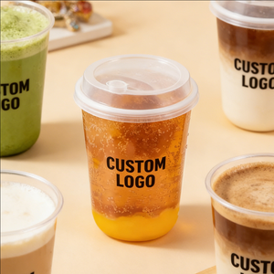 Vasos Desechables Transparentes de Plástico de Pared Simple para Café, 90 mm de Diámetro, Tamaño Grande, para Café Helado y Matcha - Product Image 3