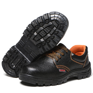 Comfortable Breathable Mid Cut <strong>Work</strong> Safety Shoes Steel Toe Design Anti-Smash Anti-Puncture New Leather for Summer Road <strong>Mate</strong> - Product Image 4