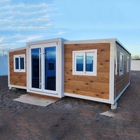 Maison conteneur mobile préfabriquée en acier, préinstallée, extensible, étanche/isolée/insonorisée/résistante aux ouragans, pour hôtel