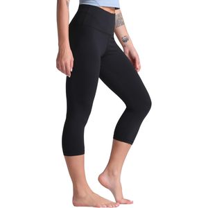 FOXA Leggings capri taille haute pour femme, pantalon de yoga et de course à pied avec contrôle du ventre - Product Image 1