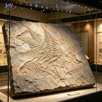 Hochwertige Langlebige Glasfaser-Dinosaurierkopf-Skulptur für Museen, Wissenschaftliche Ausstellungsstücke für Vitrinen