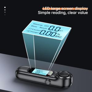 C7 液晶数字呼气分析仪 酒精测试仪 呼气分析仪 USB 充电式 高精度 便携式 - Product Image 4